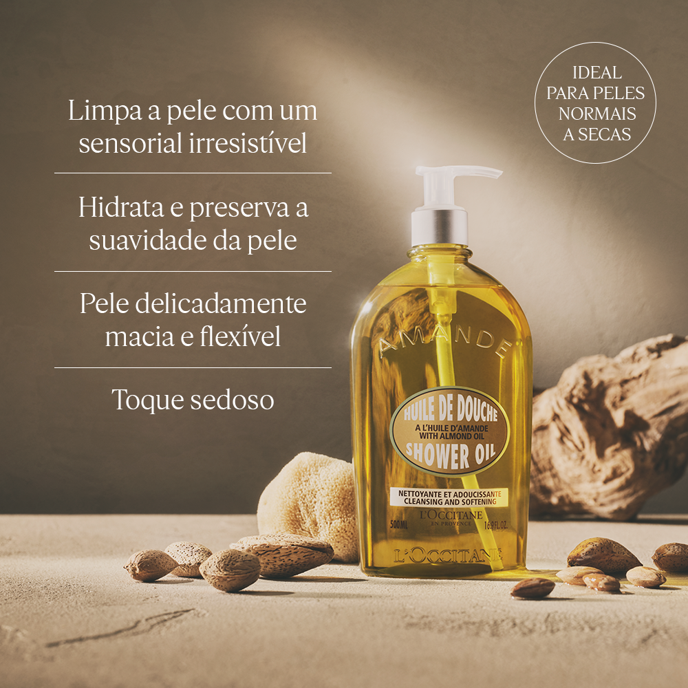 Óleo Hidratante de Banho Amêndoa 500ml, , large image number 1